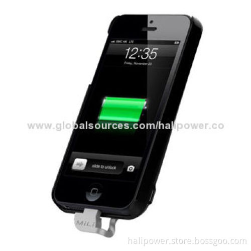 Rechargeable Power Pack for iPhone 5/5S, 2,200mAh Capacity